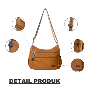 Tas Selempang Wanita MAYA 3760 #SL.381Tas Selempang Wanita – Slingbag Terbaru Berbahan Parasut Premium