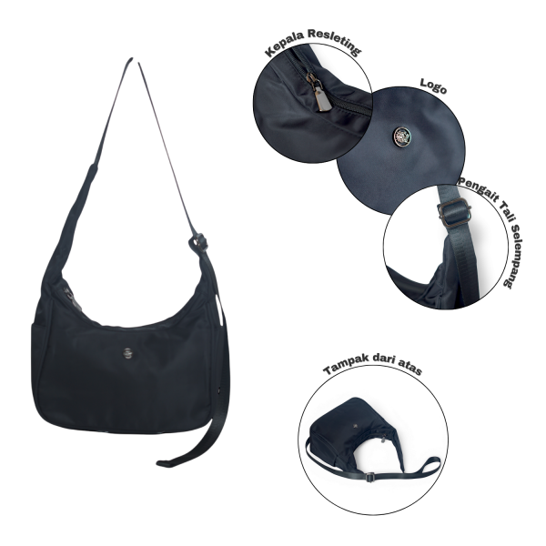 SELEMPANG VILMEI 6139# Tas Selempang Wanita - Slingbag Wanita Terbaru Bahan Parasut Premium Anti Air - Gambar 6