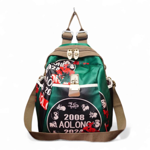 AOLONG Tas Ransel Wanita AYARA 5037 #RS.200 - Backpack Sekolah Cewek Bahan Parasut Premium - Gambar 3