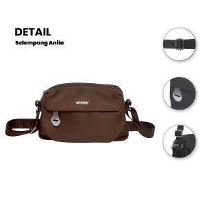 SELEMPANG ANILA 2078#- Tas Selempang Wanita – Slingbag Cewek Terbaru Bahan Parasut Premium