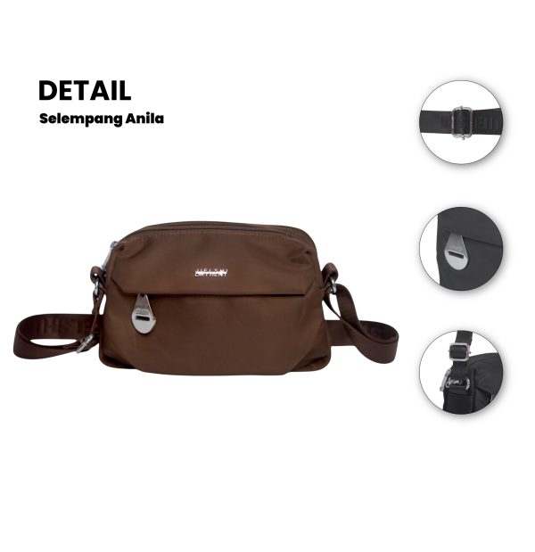 SELEMPANG ANILA 2078#- Tas Selempang Wanita - Slingbag Cewek Terbaru Bahan Parasut Premium - Gambar 2