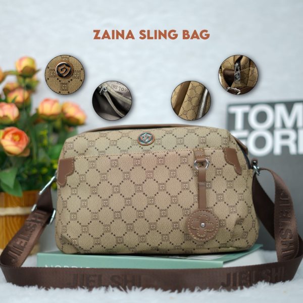 JIELSHI Zaina #2626JLY - Tas Selempang Wanita Bahan PU Leather Premium - Gambar 5