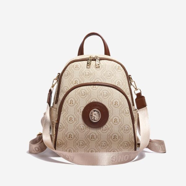 AOLONG Fiani 5033 # Tas Ransel Wanita Bahan Kulit PU Leather Premium - Gambar 2