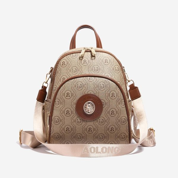 AOLONG Fiani 5033 # Tas Ransel Wanita Bahan Kulit PU Leather Premium