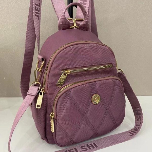 JIELSHI WIKA 7706-33# Tas Ransel Wanita Selempang Wanita Kanvas Tebal Premium - Gambar 3