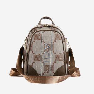 AOLONG Lamina 5030# – Tas Ransel Wanita Bahan Kulit PU Leather Premium